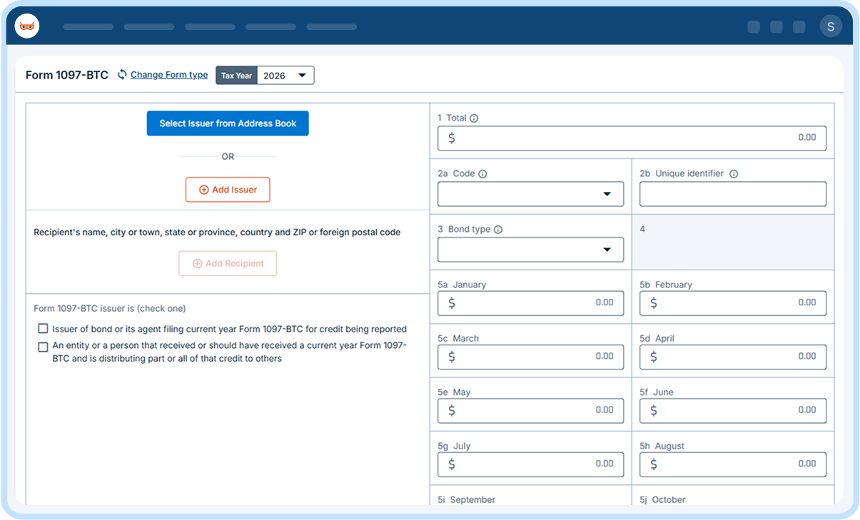 E-file Form 1097-BTC Online