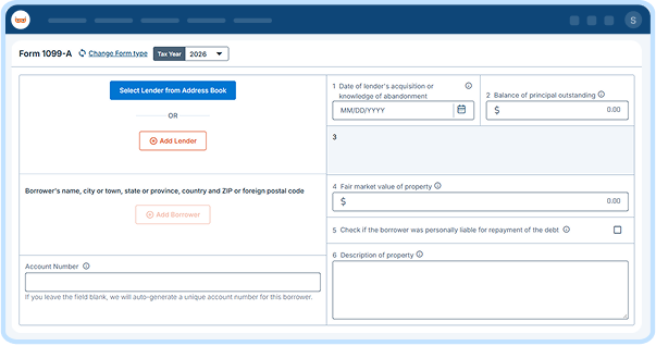 E-file Form 1099-A Online