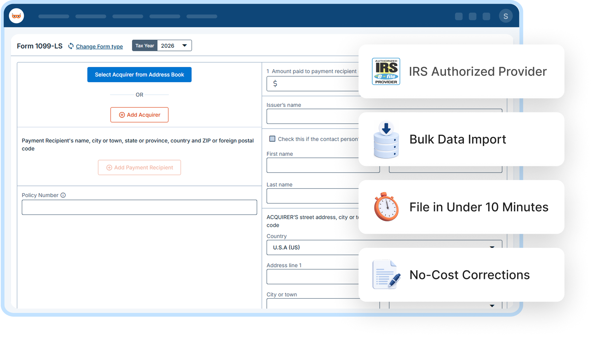 E-file Form 1099-LS Online