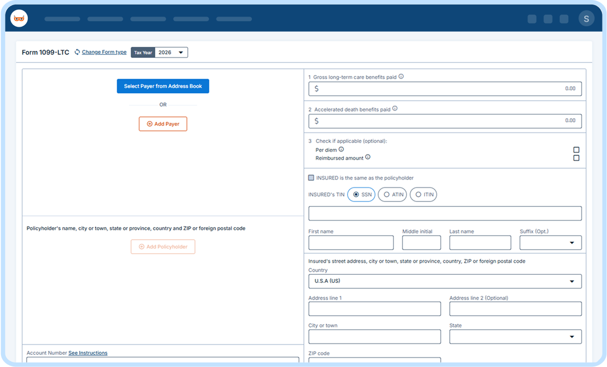 E-File Form 1099-LTC Online