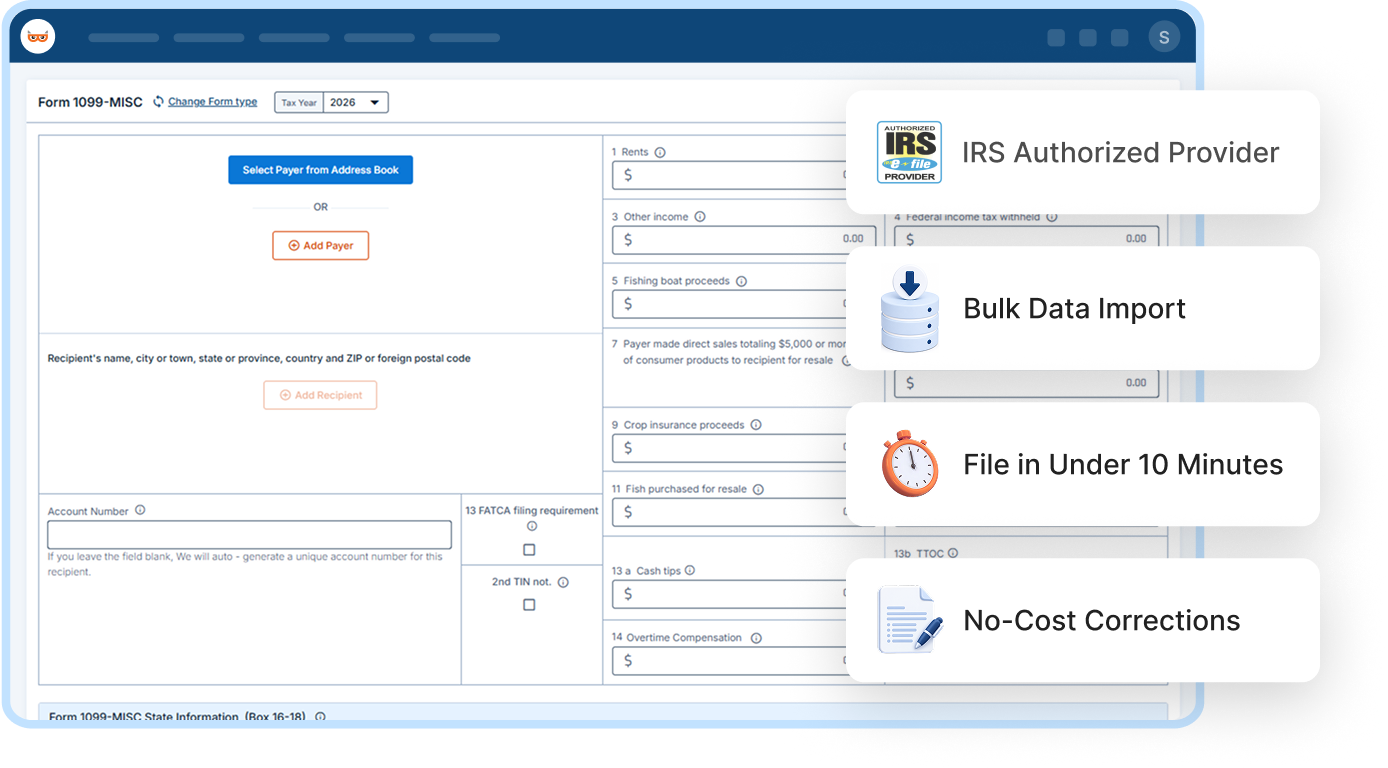 E-File Form 1099-MISC Online