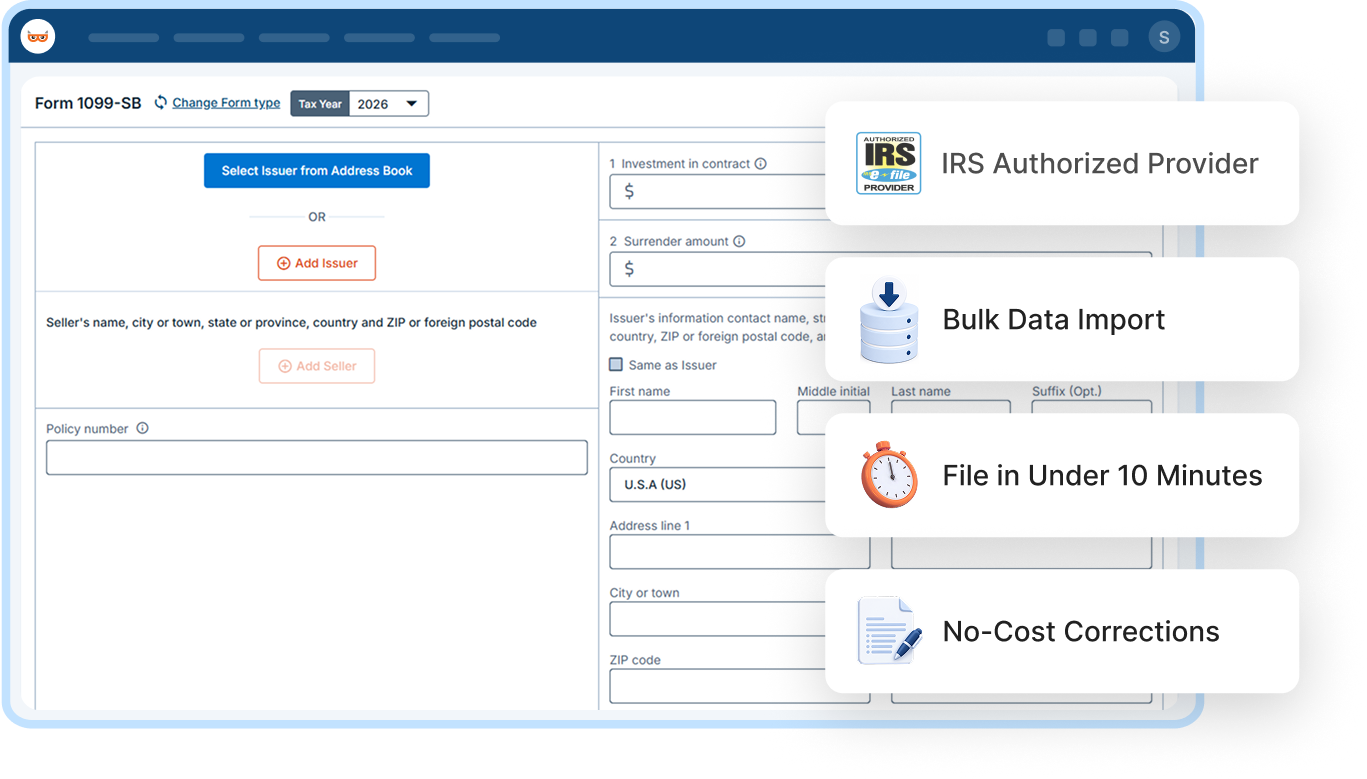 E-file Form 1099-SB Online