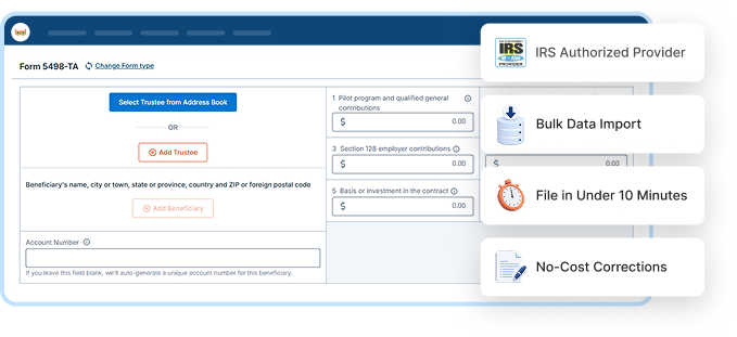 E-file Form 5498-TA Online