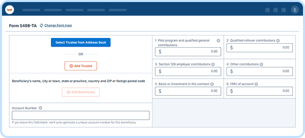 E-file Form 5498-TA Online
