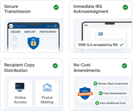 Secure IRS e-filing and recipient copy distribution
