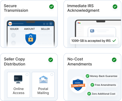E-file with the IRS & distribute seller copies