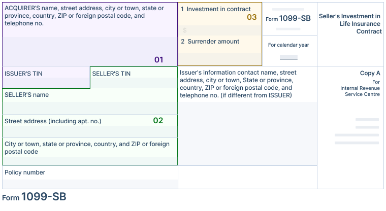 Information Required to File Form 1099-SB