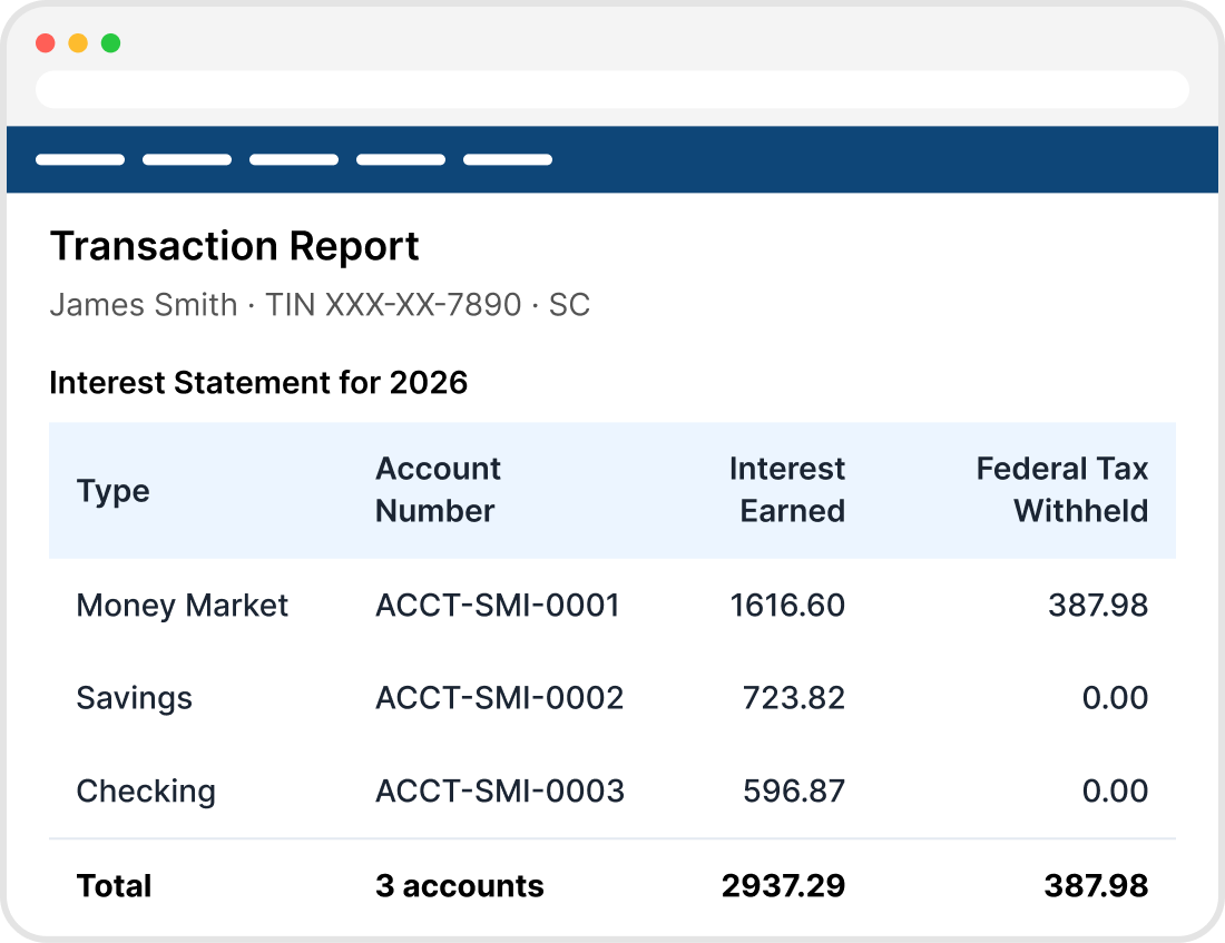 aggregate-transaction-report