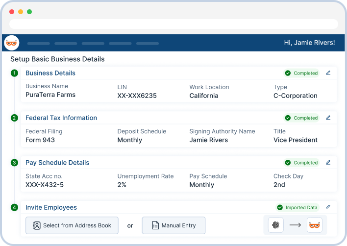 Simple and Quick Onboarding