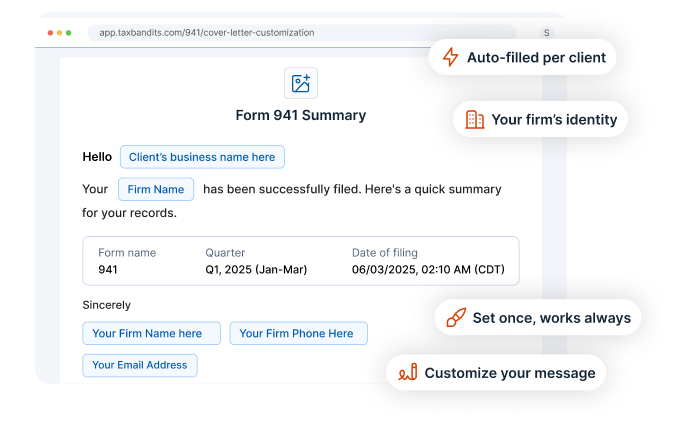 Turn your 94x filings into a complete client experience