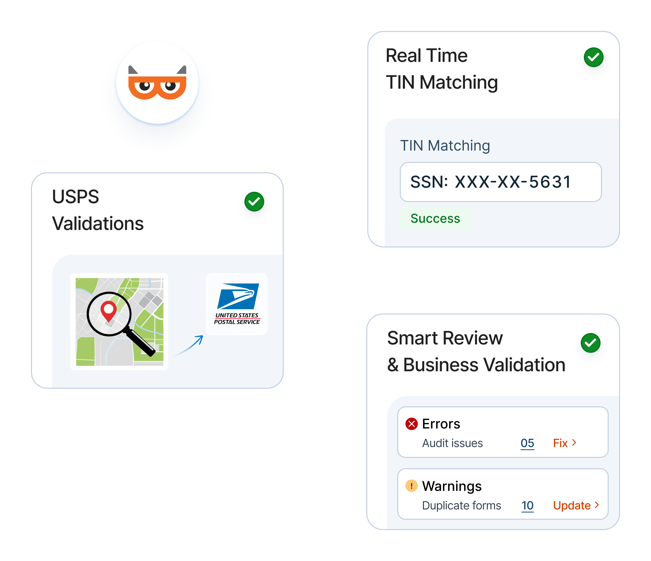 Built-In Error Checking and IRS Validation