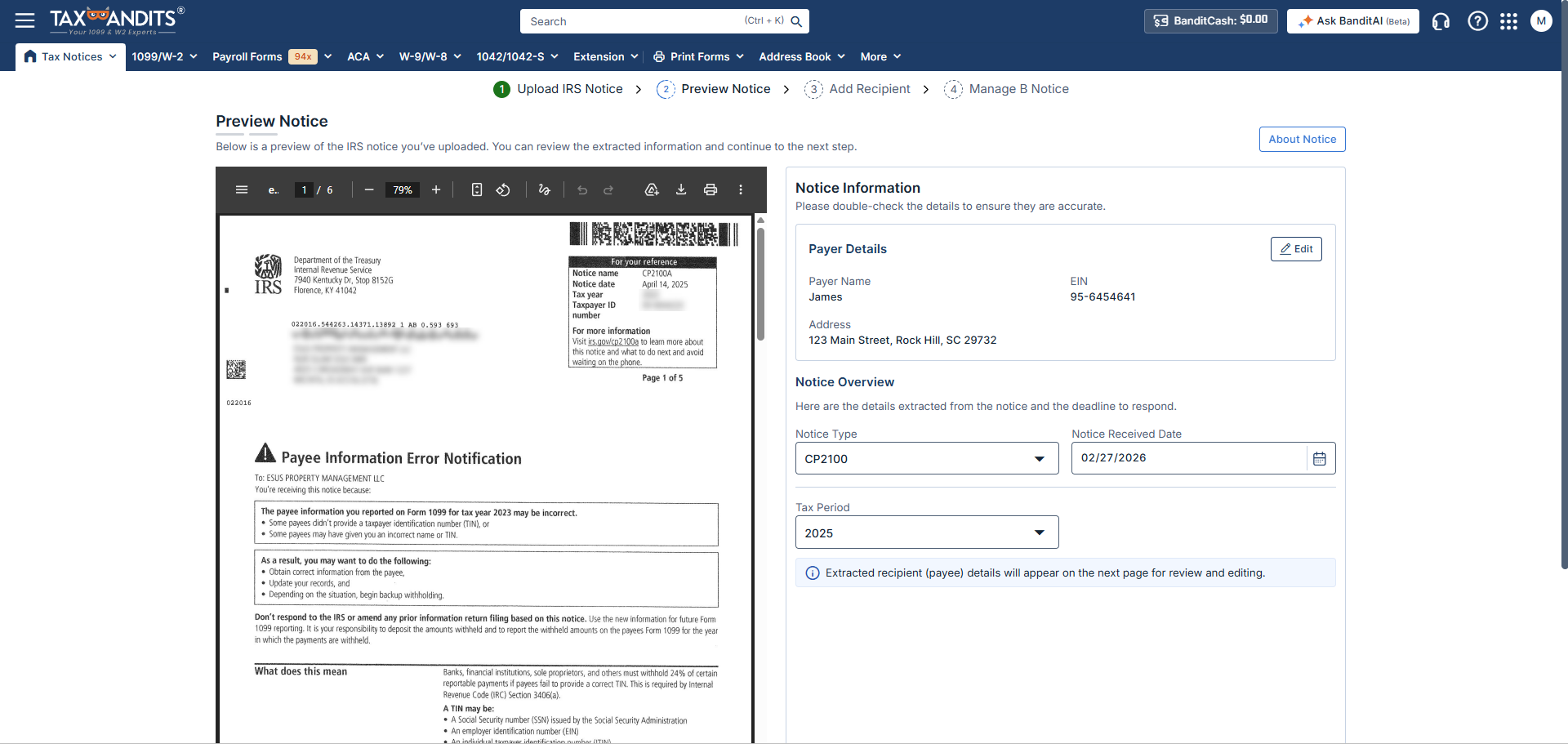 Complete the W-2 Form