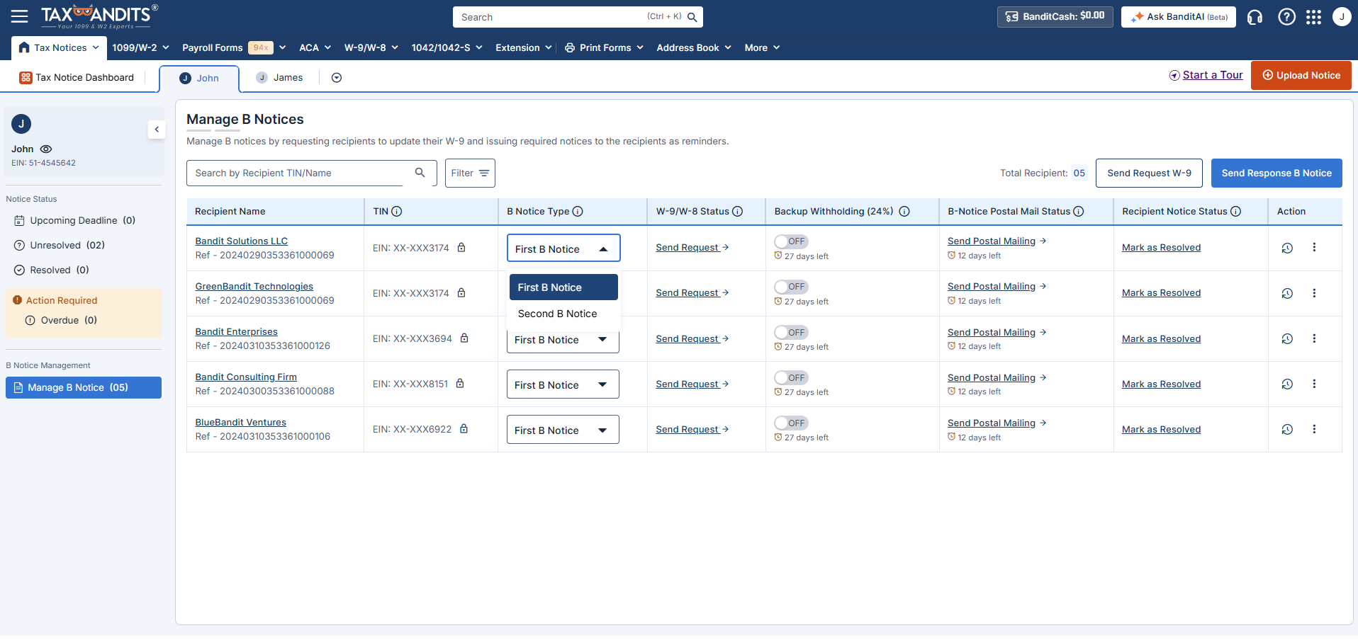 Complete Reconciliation Form
