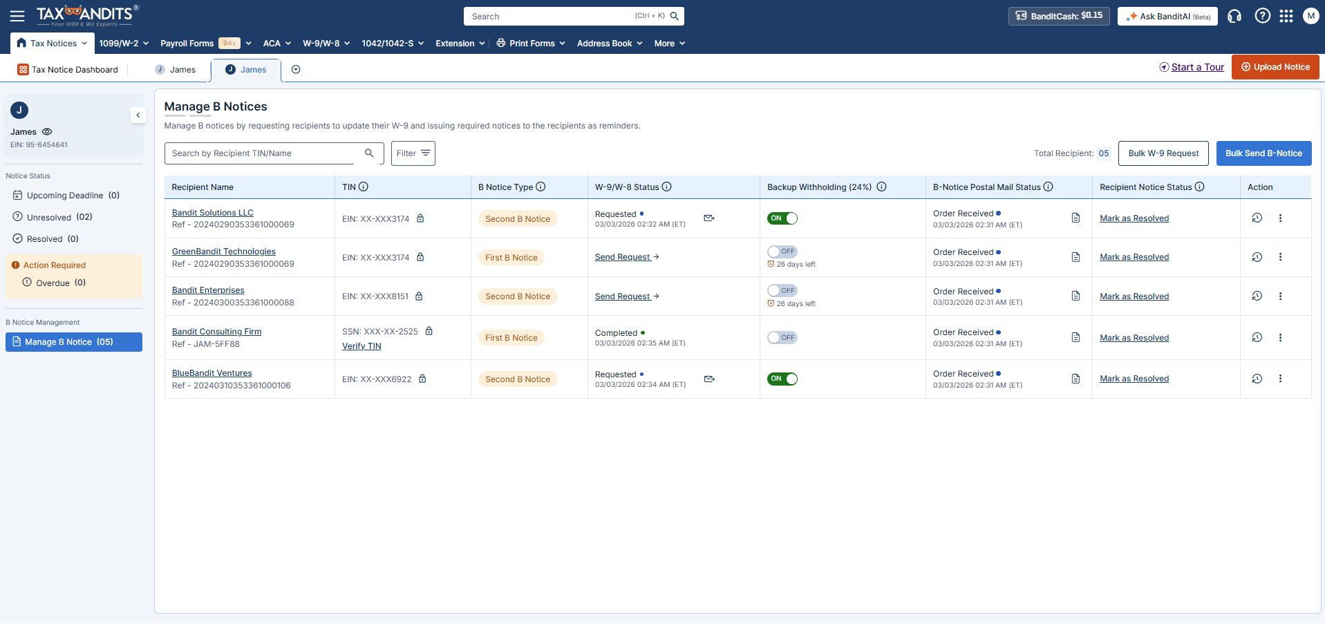 Transmit to the State