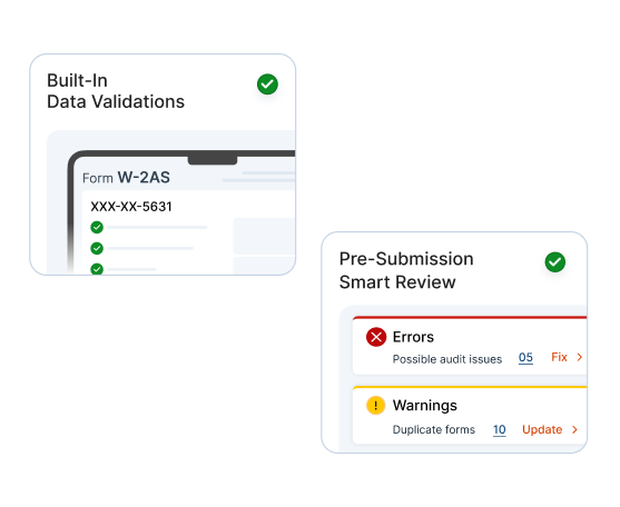 Ensure accuracy with validations