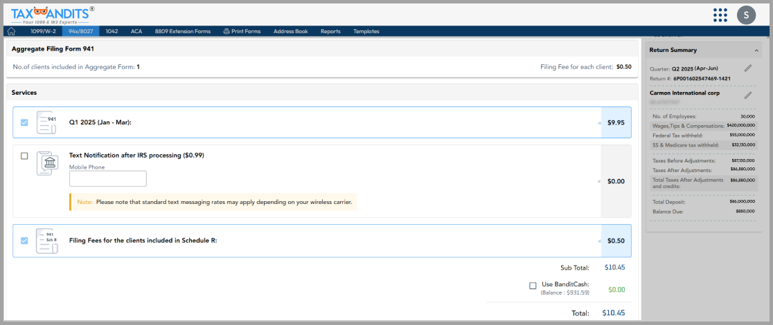 Ensure Seamless Filings with Prepaid Credits