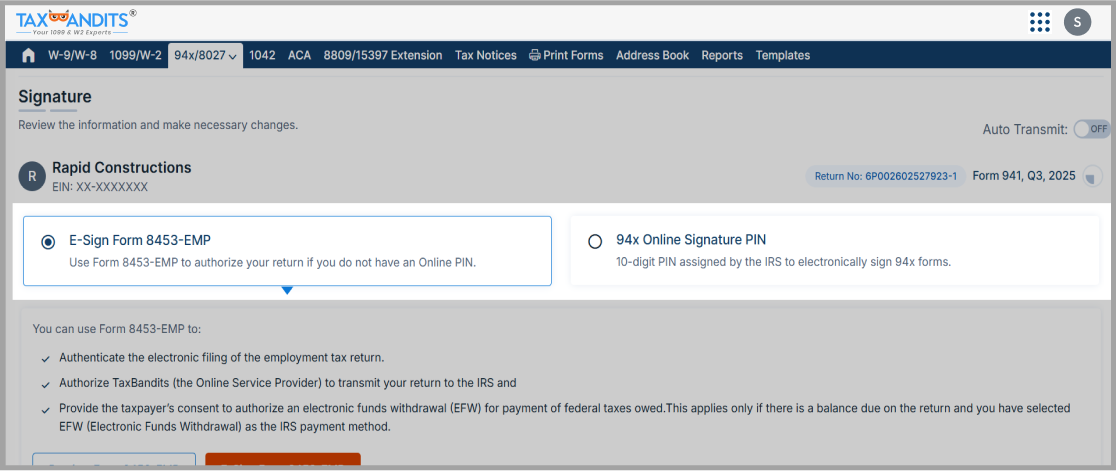 Convenient Signature Options