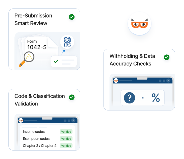 Ensure accuracy with validations