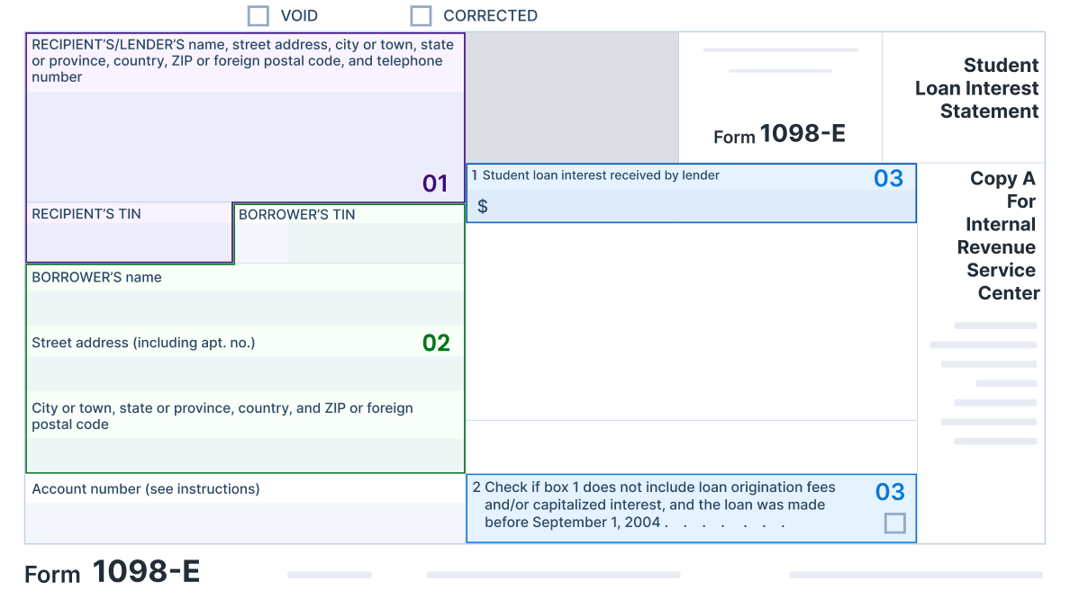 What Information is Required to E-file Form 1098-E Online?