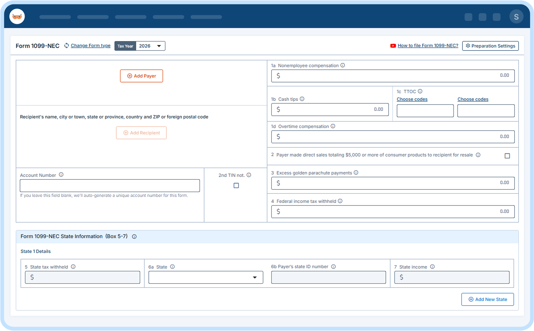 E-File Form 1099-NEC Online