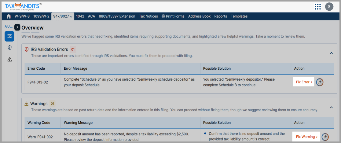 Catch Errors Before You File