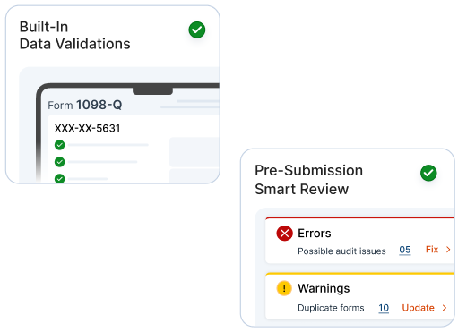 Ensure accuracy with validations